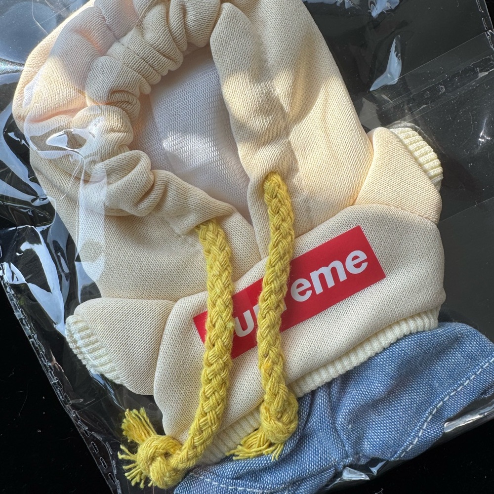 Cream and Yellow Hoodie + Jeans for Labubu